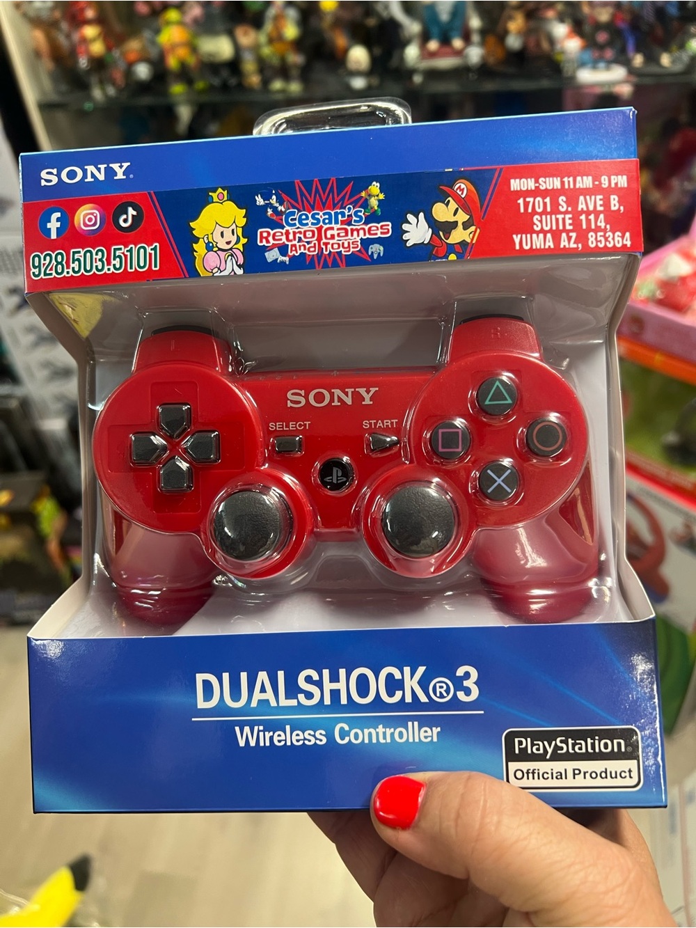 Sony DualShock 3 Wireless Controller - Gloss Red